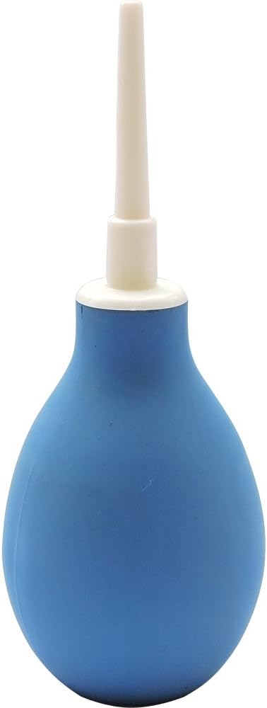 Rectal Enema Syringe, Anal and Vaginal Douche for Gentle Cleansing, Suitable for Men, Women - 8 US Fl Oz Capacity, Blue Color