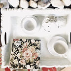 20-ct 6.5 Black Rose Floral Napkins for Decoupage - Decorative Paper for Mother's Day, Shabby Chic Dinner - Kate