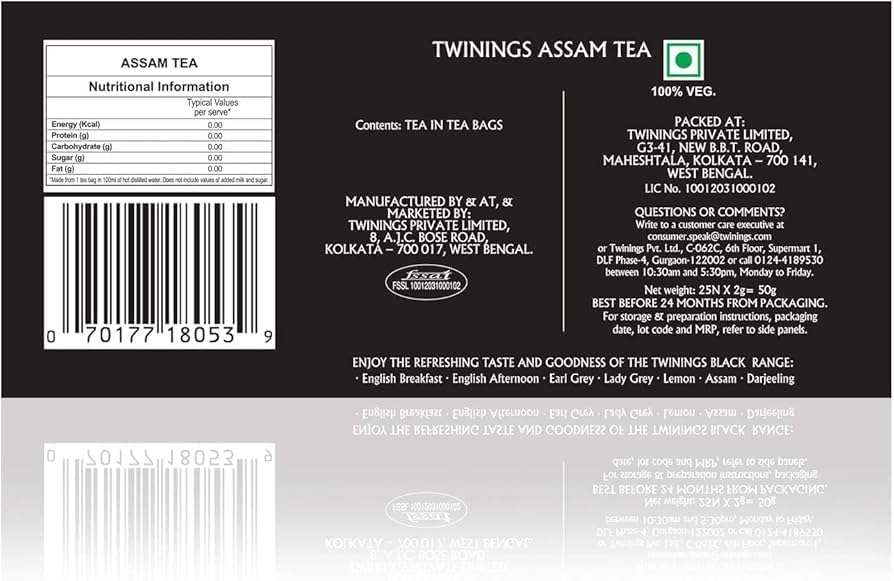 Twinings Assam Strong and Mighty 80 Tea Bags