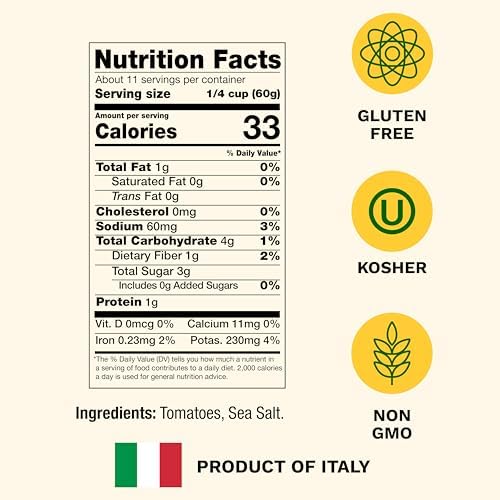 Cento Rustica Passata, 24 Oz (Pack of 6), 100% Italian Crushed Tomatoes, Made in Italy from Fresh Whole Tomatoes - Non-GMO, Gluten-Free
