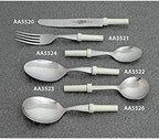 Homecraft Kings Standard Knife, Cutlery Utensils with Plastic Spigots, Blade can be Angled, Fits on Chosen Handle, Interchangeable Silverware, Eating Utensil for Elderly, Disabled, and Handicapped