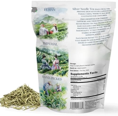 TODICAMP Premium Silver Needle Tea - 1 lb of Premium White Tea Loose Leaf