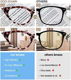 OCCI CHIARI Cat Eye Reading Glasses for Women Cateye Stylish Readers Glasses 100 125 150 175 200 225 250 275 300 350