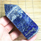 Natural Rock Lapis Lazuli Crystal Gemstone Point Wand Obelisk 200-700g Household (Size : 300-350)