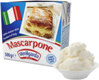 Mascarpone Cheese | Sterilgarda Italian Mascarpone Cheese UHT | Ideal for Sweet and Savory Dishes | Longer Shelf Life | 1.1lb (500g) (Pack of 2)