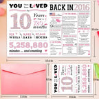10th Birthday Card, Funny 10th Birthday Decorations for Girls, Happy 10 Year Old Birthday Gift for Daughter,Great 10th Birthday Gifts Idea for Her