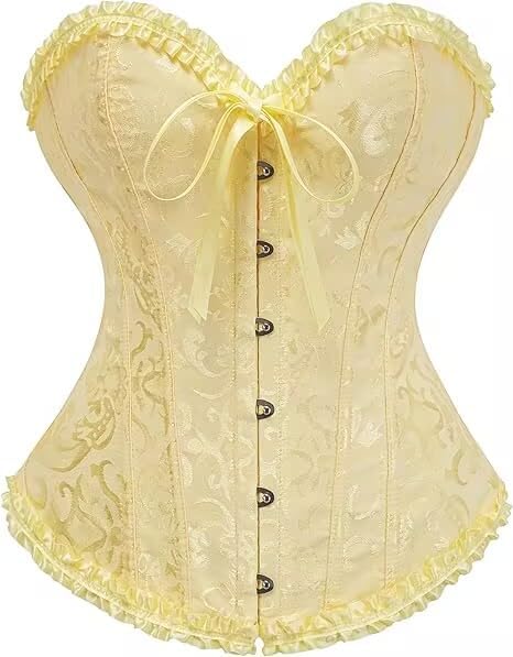 Corset Tops for Women,Lace Bustier Corset Lingerie top,Renaissance Overbust Corset Push Up Bodysuit