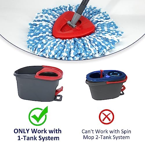 Spin Mop Replacement Head Base Compatible with Oceda EasyWring 1-Tank System Mop Rotating Triangle Mop Head Cover Replacement Rotating Mop Base Plastic Base for Spin Mop Accessories