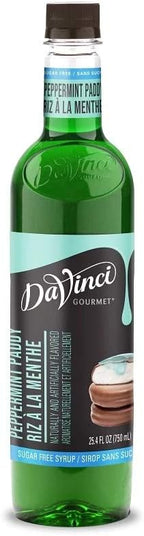 DaVinci Gourmet Sugar Free Peppermint Paddy Syrup, 750 mL Plastic Bottle