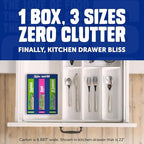 Ziploc Brand Lunch Trio Variety Pack with EasyGuide Texture, Grip ’n Seal Technology, 225 count