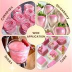 Pink Edible Glitter Spray for Cake Decorating, Food Grade 5g, Glitter Shimmer Luster Dust for Drinks, Cocktails, Cupcakes, Baking, Wedding Party Holiday Dessert Supplies