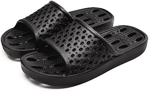 Xomiboe Shower Shoes Men Quick Drying Women Shower Sandals Non-Slip Comfortable House Slippers Bathroom Hotel Flip Flops Slides With Students Gym