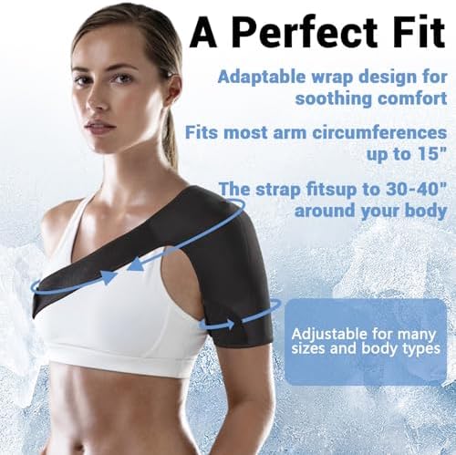 Shoulder Brace for Women, Shoulder Compression Sleeve, Adjustable and Can be Worn Under Clothes, Rotator Cuff for Pain Relief (Right shoulder women)