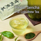 Chaganju Sencha Green Tea Loose Leaf, JAS Certified Organic Japanese Tea from Uji, Kyoto, 80g Bag, Sencha Tea, Loose Leaf