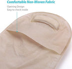 Lotfancy Ileostomy Supplies,15 PCS Two-Piece Colostomy Bags with Closure, 5 PCS Skin Barriers with Hydrocolloid & Non-Woven Border for Stoma Care, Cut-to-Fit