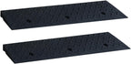 Curb Ramps for Sidewalks 2" Rise Rubber Curb Ramps Threshold Ramp for Driveway Shed Ramp for Riding Mower Garage Ramp Door Threshold Ramp for Wheelchair 7000lbs Capacity