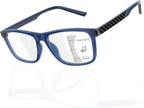 2 Pack Progressive Multifocus Reading Glasses Men TR90 Frame Lightweight Trifocal Transition Computer Readers