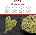 Organic Way Senna Leaf Cut & Sifted (Cassia angustifolia) - Herbal Tea | Kosher & USDA Certified | Vegan, Non-GMO & Gluten Free | Tested for Heavy Metal | 100% Raw from India (2 Oz)