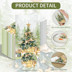 100PCS Christmas Tree Paper Napkins Snowflake Tree Disposable Hand Towels Xmas 3 Ply Decorative Guest Napkins for Lunch Dinner Kitchen Bathroom Winter Christmas Cocktail Party Supplies
