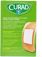 CURAD Plastic Adhesive Bandage 2" x 4", Not Made from Natural Rubber Latex, Each
