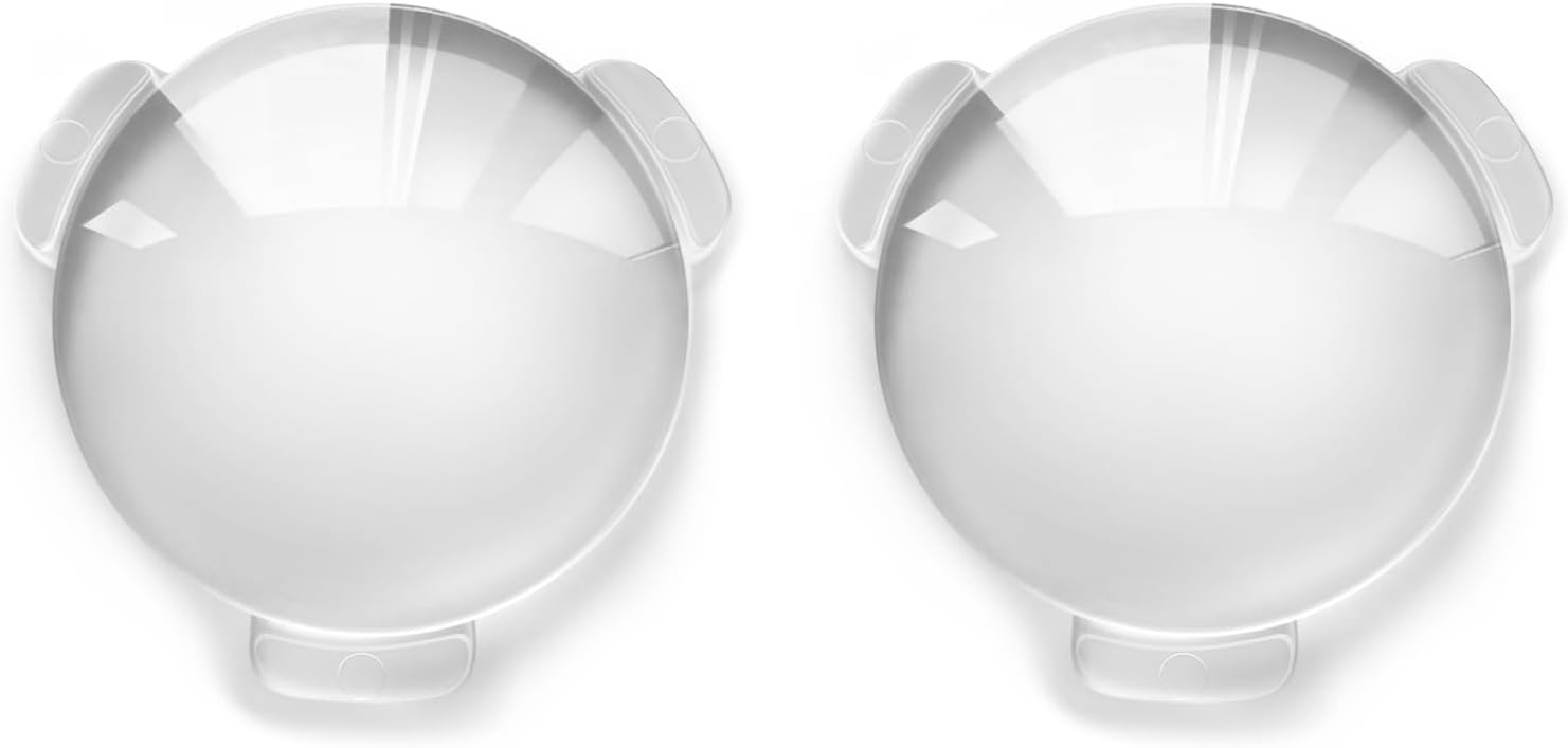 Biconvex Lens Set, Pop-Tech Optical Glass Lens Bi-Convex 34mm Diameter 45mm Focal Length Lenses for Google Cardboard VR