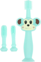 FOMIYES Baby Toothbrush - Soft Silicone Infant Toothbrush for Gentle Gums Care & Teething Relief Ergonomic Design Compact Size Green Color