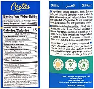Cortas - Baba Ghanoush Eggplant Dip, 6.5 oz (Pack of 6)