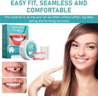 2 Pcs Minceetbien Dentures, Minceetbien Silicone Reline Denture Set, Adjustable Snap-in Dentures, Upper and Lower Denture Kit, Comfortable and Waterproof Fake for Instant Smile Restoration