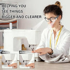 3Colors Reading Glasses with Lights and Magnifier Blue Light Blocking LED Readers Lighted Magnifying Glass