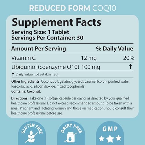 Pharma Nord Bio-Ubiquinol QH 100 mg – Antioxidant for Energy, Heart & Fertility Support, Non-GMO, Gluten-Free, 90 Softgels