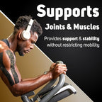 Care Science Waterproof Kinesiology Tape, Uncut 2 Rolls Copper Infused | Water Resistant Strips, Elastic Athletic Tape for Sports & Weightlifting, Muscle Strain Relief & Joint Support