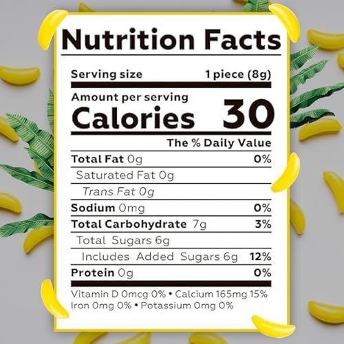 Bananarama Banana Candy – 1 LB Bulk Banana Flavored Hard Candy – Yellow Banana Candies – Candy Bananas for Gumball Machine Refills, Buffets, Party Favors, Gifts & More
