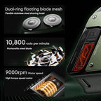 PAXA Mini Electric Shaver for Men,9000Rpm Electric Razor for Men,Magnetic Dual-Head Rotary Pocket Shaver IPX7 Waterproof Wet & Dry for Shaving Face,USB-C Rechargeable for Home,Car,Travel(Green)