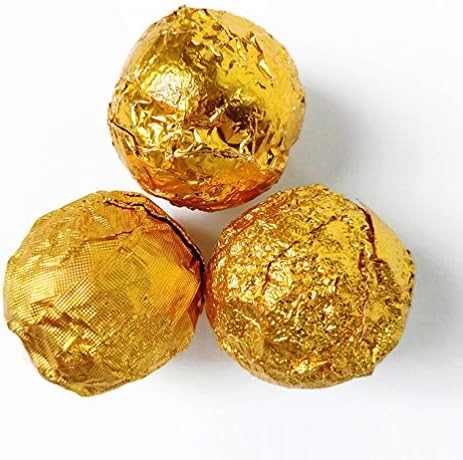 500pcs Golden Chocolate Candy Foil Candy Wrappers Foil Paper for Aluminium Wrapping Paper Packaging