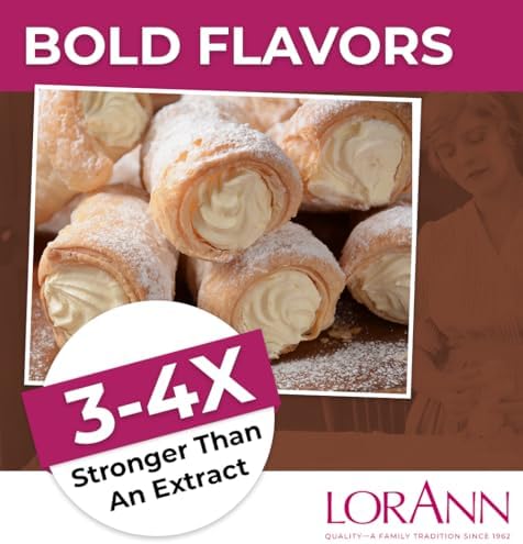LorAnn Oils Super Strength Flavoring - Used For Candy Making, Flavoring Extracts, Baking, Hard Candy, and Flavor Oils - Bold, Natural Flavors 4X Stronger Than Extracts - Vanilla, 1 fl oz