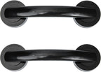 Housoutil No Drilling Shower Handle, 2PCS Powerful Suction Cup Bathroom Handles, Glass Door and Window Grab Bar for Bathroom Sliding Doors, Cabinets, Wardrobes