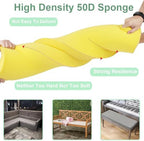 Custom Sponge Foam Bench Cushions, Personalized Indoor Furniture Cushion, High Elasticity Sponge Garden Patio Bench Cushions for Outdoor Furniture, Long Chair Pad for Swing Porch
