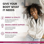 USDA Organic Vitamin B-Complex B5 Pantothenic Acid | B12 Methylcobalamin | B1 Thiamine | B6 Pyridoxine | B7 Biotin | B9 Folic | B3 Niacinamide - B Complex Liquid Drops, Made in USA Supplement, 2fl oz