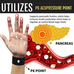 Weimax Sugar Control Wristband,Blood Sugar Control Wristband,Healthify Sugar Control Therapeutic Wristband for Everyone (J-2Pairs)