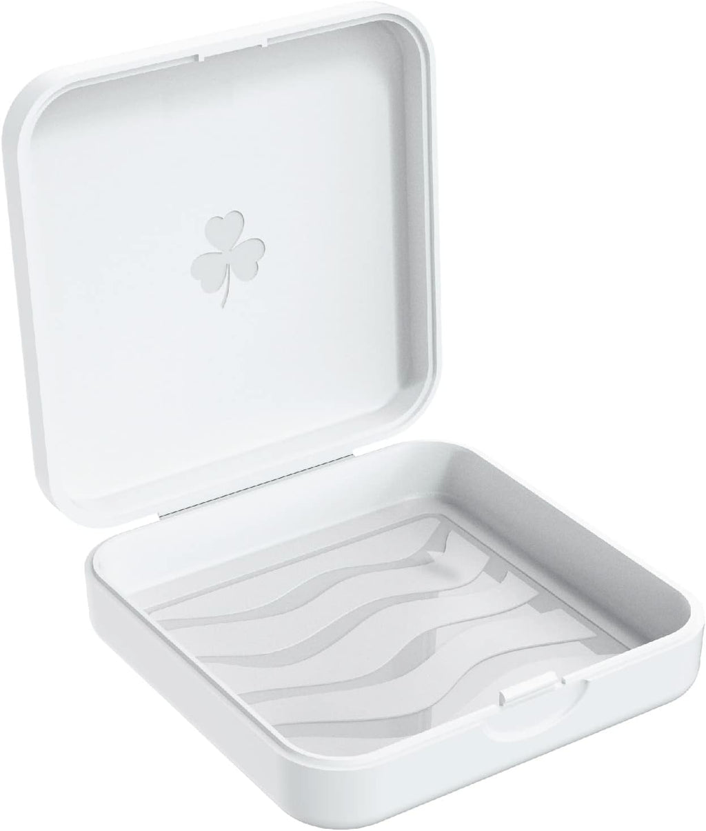 ARGOMAX Aligner Case - Slim Retainer Box for Orthodontic Braces | Portable Dental Storage with Airflow Slots | Compact Carrying Case for Daily Use & Travel (1 Pack, White)