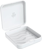 ARGOMAX Aligner Case - Slim Retainer Box for Orthodontic Braces | Portable Dental Storage with Airflow Slots | Compact Carrying Case for Daily Use & Travel (1 Pack, White)