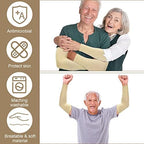 Janmercy 8 Pairs Elderly Skin Thin Protector Sleeves Bruise Abrasions Protective Arm Sleeve