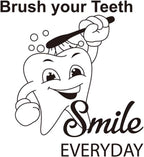 BooDecal Dental Clinic Office Wall Decals Dentist Wall Art Stickers Decals Dental Wall Stickers Teeth Clinic Removable Tooth Decor Bathroom Shower Room Decoration 20 Inches x 22 Inches