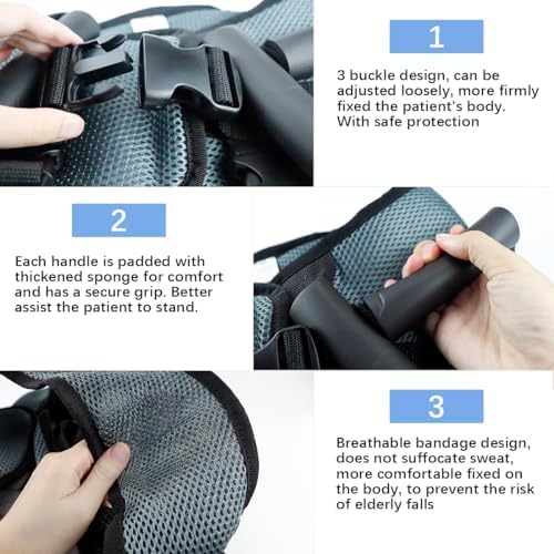 Transfer Belt with Leg Loops, Durable and Wear Resistant Geriatric Walking and Toddler Belt, Medical Nursing Safety Gait Assist Device for Bariatrics Pediatric Elderly Occupational Supplies