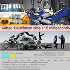 Reflective Airbag Vest for Locomotive Horse Riding Airbag Vest with Airbag 600D Canvas Fabric, Breathable and Wear-Resistant Suitable for Motorcycles and Off-Road Vehicles (Unisex)