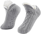 Womens USB Heated Fleece Fuzzy Socks Thermal Winter Feet Heating Pad Cozy Foot Warmer Christmas House Slipper Socks