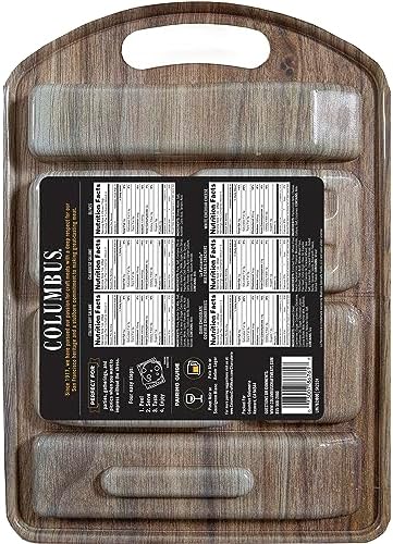 COLUMBUS Charcuterie Boards, Gourmet Meat and Cheese Tray for Entertaining, 12.5 Oz Charcuterie Tasting Board for Parties and Events