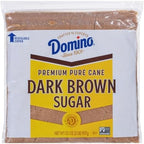 Domino Premium Pure Cane Dark Brown Sugar 2 lb Zipper-pak