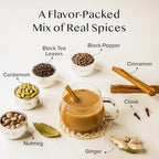 VAHDAM Instant Chai Tea (3oz/85g) - Traditional Masala Chai | Makes 100 Cups | Natural Spices, Zero Calories | Instant Indian Tea - No Steeping | Unsweetened Tea Powder | Free Bamboo Spoon Inside