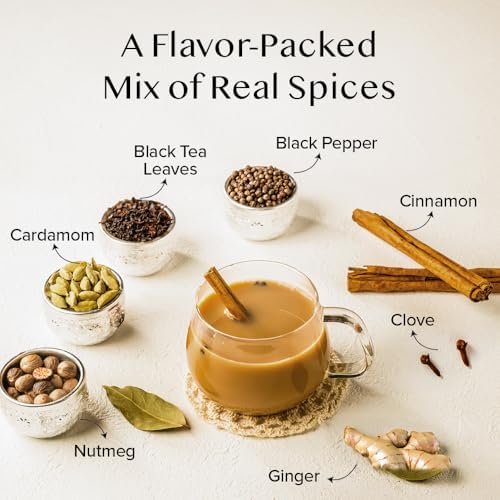 VAHDAM Instant Chai Tea (3oz/85g) - Traditional Masala Chai | Makes 100 Cups | Natural Spices, Zero Calories | Instant Indian Tea - No Steeping | Unsweetened Tea Powder | Free Bamboo Spoon Inside